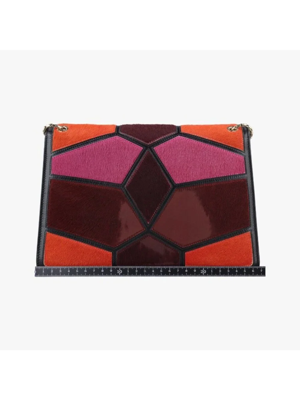 Bvlgari Serpenti Orange Pink Bordeaux Calf Hair Shoulder